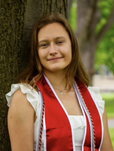 student smiling